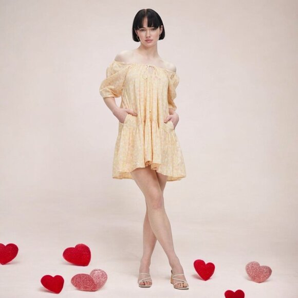 NWT MON RENN Fling Mini Dress - Picture 2 of 6